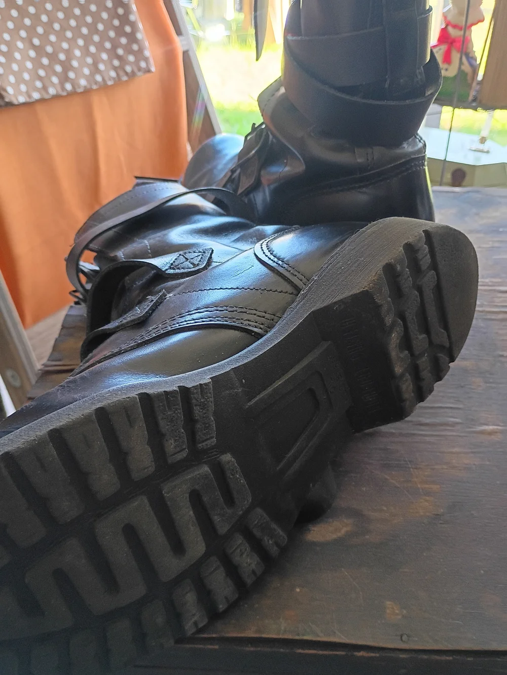 Vintage H&H Brand Military Tanker Boots